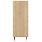 vidaXL Aparador madera contrachapada color roble Sonoma 34,5x34x90 cm vidaXL Aparador madera contrachapada color roble Sonoma 34,5x34x90 cm