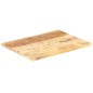 vidaXL Superficie de mesa madera maciza de mango 25-27 mm 90x70 cm vidaXL Superficie de mesa madera maciza de mango 25-27 mm 90x70 cm