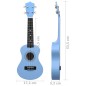 vidaXL Set de ukelele soprano con funda para niños azul bebé 21" vidaXL Set de ukelele soprano con funda para niños azul bebé 21"