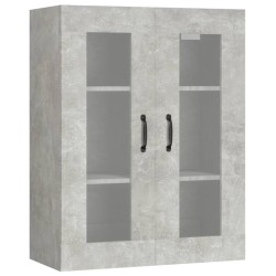 vidaXL Armario colgante de pared gris hormigón 69,5x34x90 cm