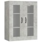 vidaXL Armario colgante de pared gris hormigón 69,5x34x90 cm
