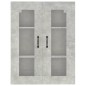 vidaXL Armario colgante de pared gris hormigón 69,5x34x90 cm