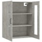 vidaXL Armario colgante de pared gris hormigón 69,5x34x90 cm