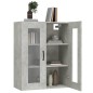 vidaXL Armario colgante de pared gris hormigón 69,5x34x90 cm