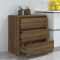 vidaXL Aparador de madera contrachapada marrón roble 70x41x75 cm vidaXL Aparador de madera contrachapada marrón roble 70x41x75 cm