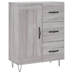 vidaXL Aparador de madera de ingeniería gris Sonoma 69,5x34x90 cm