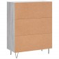 vidaXL Aparador de madera de ingeniería gris Sonoma 69,5x34x90 cm vidaXL Aparador de madera de ingeniería gris Sonoma 69,5x34x90 cm
