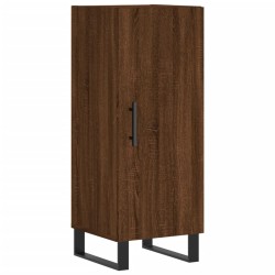 vidaXL Aparador madera de ingeniería marrón roble 34,5x34x90 cm