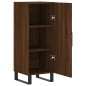 vidaXL Aparador madera de ingeniería marrón roble 34,5x34x90 cm vidaXL Aparador madera de ingeniería marrón roble 34,5x34x90 cm