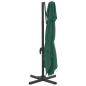 vidaXL Sombrilla colgante de doble techo verde 300x300 cm vidaXL Sombrilla colgante de doble techo verde 300x300 cm