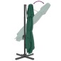 vidaXL Sombrilla colgante de doble techo verde 300x300 cm vidaXL Sombrilla colgante de doble techo verde 300x300 cm