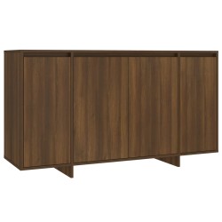vidaXL Aparador de madera de ingeniería marrón roble 135x41x75 cm
