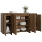 vidaXL Aparador de madera de ingeniería marrón roble 135x41x75 cm vidaXL Aparador de madera de ingeniería marrón roble 135x41x75 cm