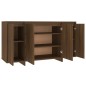 vidaXL Aparador de madera de ingeniería marrón roble 135x41x75 cm vidaXL Aparador de madera de ingeniería marrón roble 135x41x75 cm