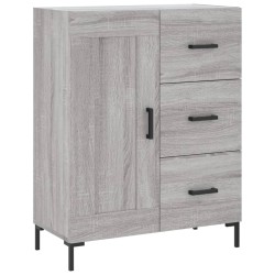 vidaXL Aparador de madera de ingeniería gris Sonoma 69,5x34x90 cm