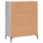 vidaXL Aparador de madera de ingeniería gris Sonoma 69,5x34x90 cm vidaXL Aparador de madera de ingeniería gris Sonoma 69,5x34x90 cm