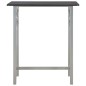 vidaXL Set mesa y sillas altas de cocina 3 piezas madera y acero negro vidaXL Set mesa y sillas altas de cocina 3 piezas madera y acero negro