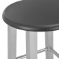 vidaXL Set mesa y sillas altas de cocina 3 piezas madera y acero negro vidaXL Set mesa y sillas altas de cocina 3 piezas madera y acero negro