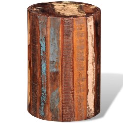 vidaXL Taburete de madera maciza reciclada 