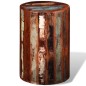 vidaXL Taburete de madera maciza reciclada vidaXL Taburete de madera maciza reciclada