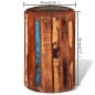 vidaXL Taburete de madera maciza reciclada vidaXL Taburete de madera maciza reciclada