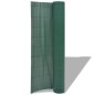vidaXL Valla de jardín de doble cara PVC verde 90x500 cm vidaXL Valla de jardín de doble cara PVC verde 90x500 cm