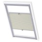 vidaXL Persiana plisada crema CK04 vidaXL Persiana plisada crema CK04