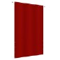 vidaXL Toldo para balcón de tela oxford rojo 140x240 cm