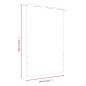 vidaXL Toldo para balcón de tela oxford rojo 140x240 cm