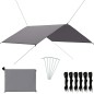 vidaXL Lona de exterior gris 4x4 m vidaXL Lona de exterior gris 4x4 m