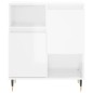 vidaXL Aparadores 3 uds madera contrachapada blanco brillo vidaXL Aparadores 3 uds madera contrachapada blanco brillo