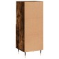 vidaXL Aparador madera de ingeniería roble ahumado 34,5x34x90 cm vidaXL Aparador madera de ingeniería roble ahumado 34,5x34x90 cm
