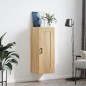 vidaXL Armario de pared madera ingeniería roble Sonoma 34,5x34x90 cm