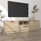 vidaXL Mueble de TV madera contrachapada roble Sonoma 140x35x40 cm