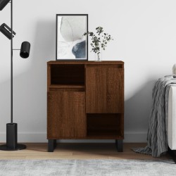 vidaXL Aparador madera contrachapada marrón roble 60x35x70 cm