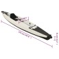 vidaXL Kayak inflable poliéster negro 375x72x31 cm vidaXL Kayak inflable poliéster negro 375x72x31 cm