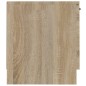 vidaXL Mueble de TV madera contrachapada roble Sonoma 140x35x40 cm