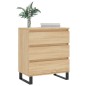 vidaXL Aparador de madera contrachapada roble Sonoma 60x35x70 cm