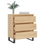 vidaXL Aparador de madera contrachapada roble Sonoma 60x35x70 cm