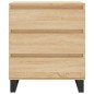 vidaXL Aparador de madera contrachapada roble Sonoma 60x35x70 cm