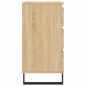 vidaXL Aparador de madera contrachapada roble Sonoma 60x35x70 cm