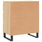 vidaXL Aparador de madera contrachapada roble Sonoma 60x35x70 cm