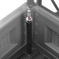 vidaXL Arriate con enrejado y sistema de riego automático gris vidaXL Arriate con enrejado y sistema de riego automático gris