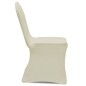Set de 6 Fundas ajustadas para sillas, color crema Set de 6 Fundas ajustadas para sillas, color crema