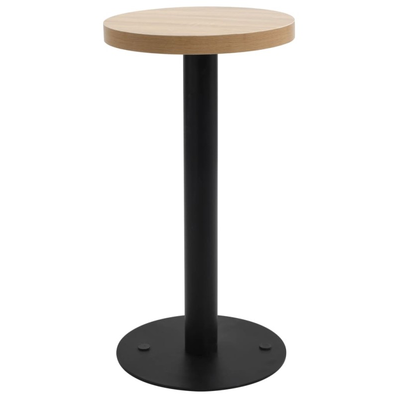 vidaXL Mesa de bistró MDF marrón claro 40 cm vidaXL Mesa de bistró MDF marrón claro 40 cm
