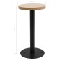 vidaXL Mesa de bistró MDF marrón claro 40 cm vidaXL Mesa de bistró MDF marrón claro 40 cm