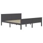 vidaXL Estructura de cama madera maciza de pino gris 180x200 cm vidaXL Estructura de cama madera maciza de pino gris 180x200 cm