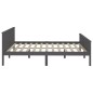vidaXL Estructura de cama madera maciza de pino gris 180x200 cm vidaXL Estructura de cama madera maciza de pino gris 180x200 cm