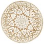 vidaXL Mantel individual 4 unidades redondo yute blanco 38 cm vidaXL Mantel individual 4 unidades redondo yute blanco 38 cm