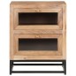 vidaXL Mesita de noche de madera maciza de acacia 40x30x50 cm vidaXL Mesita de noche de madera maciza de acacia 40x30x50 cm
